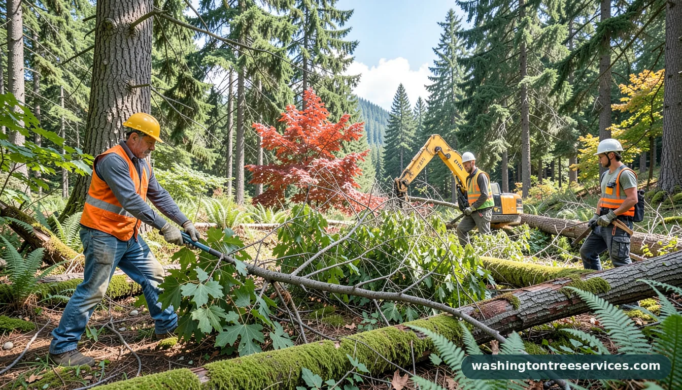 trees down seattle - completed tree work by Washington Tree Services