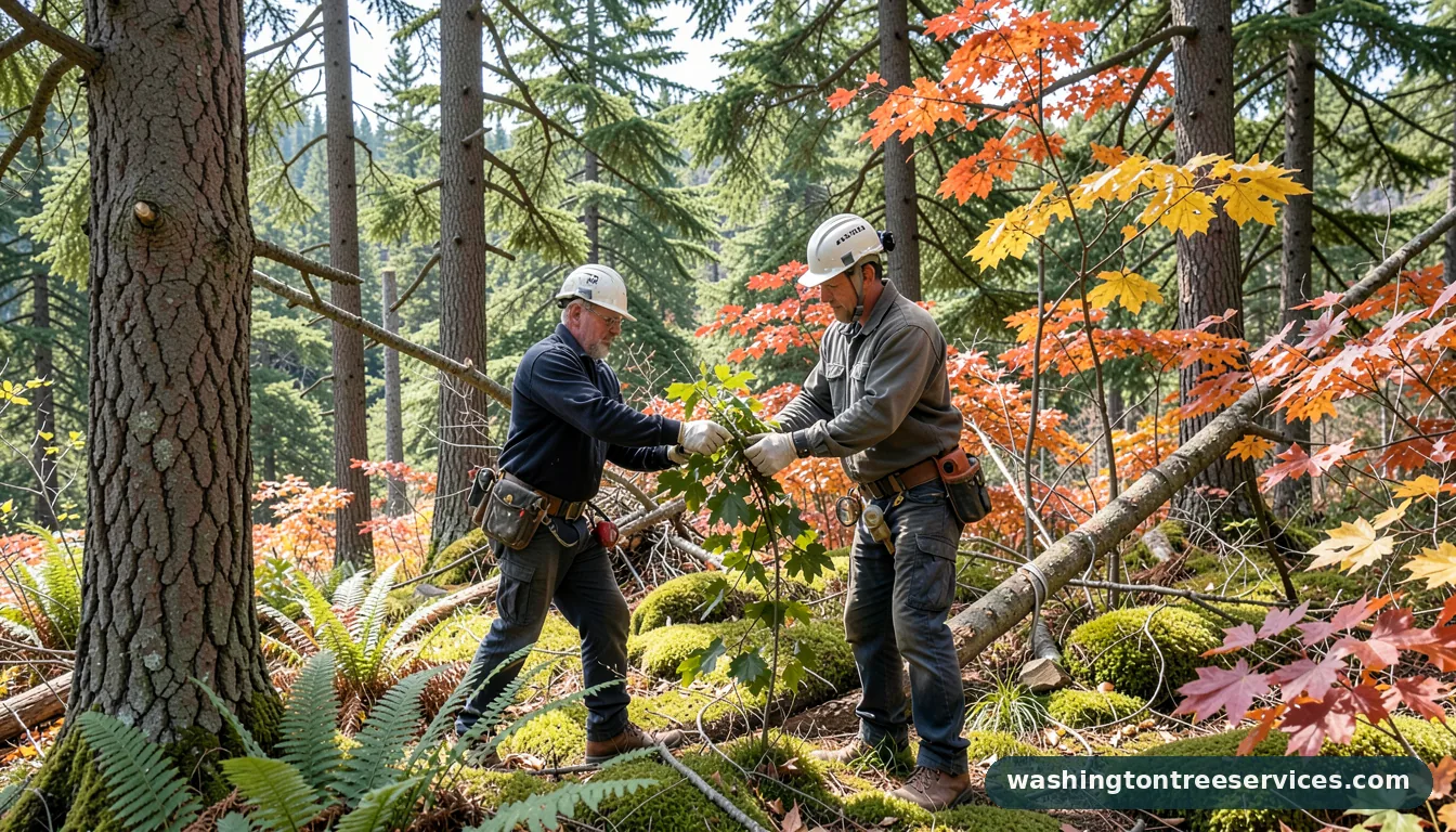 Certified arborists handling trim a tree in Washington trim a tree - certified arborists at work in Washington