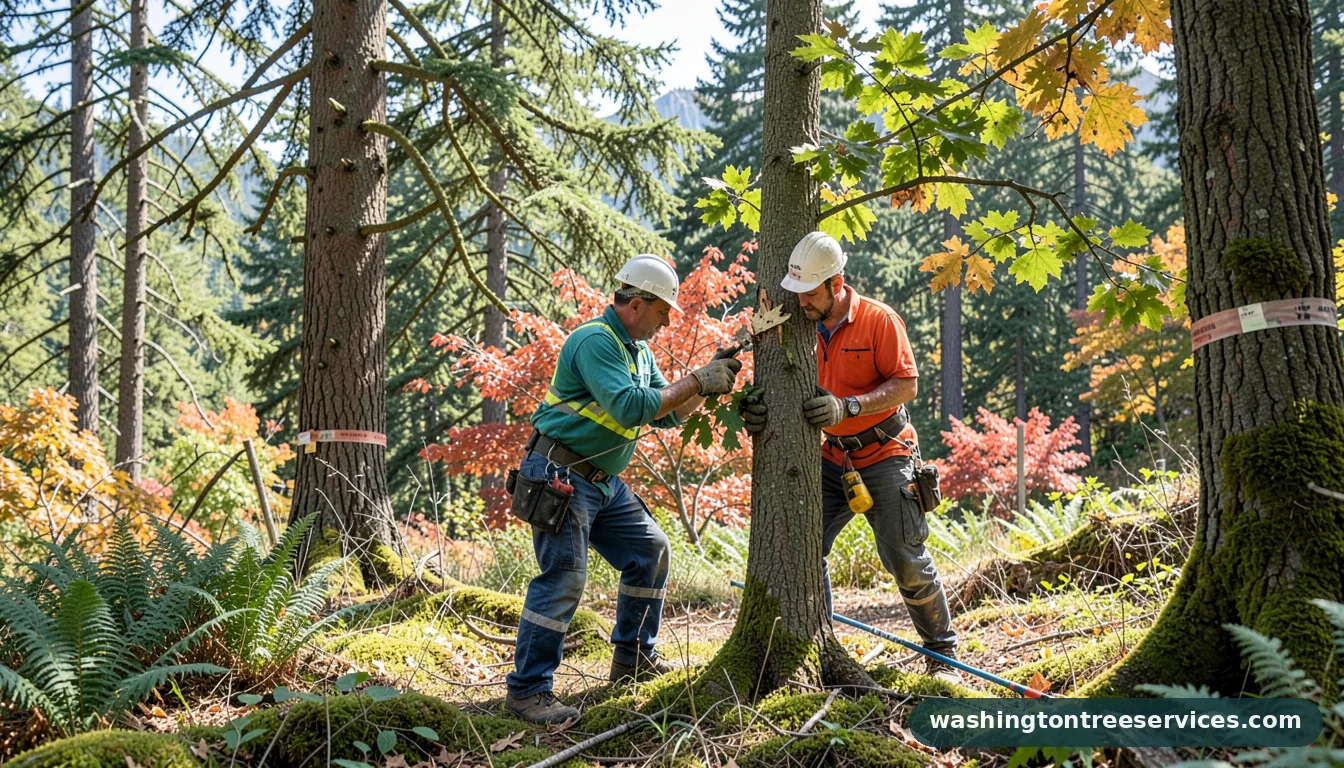 Professional equipment for trim a tree in Washington trim a tree - tree service equipment and crew in Washington
