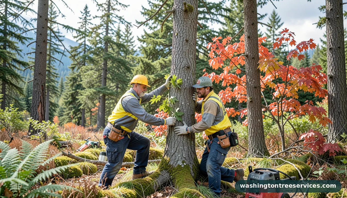 Completed trim a tree project by Washington Tree Services trim a tree - completed tree work by Washington Tree Services