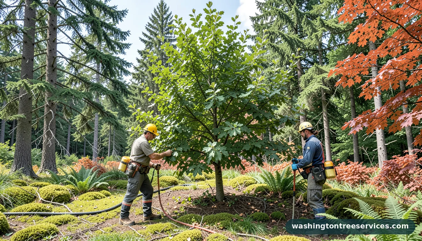 trim mulberry tree - completed tree work by Washington Tree Services