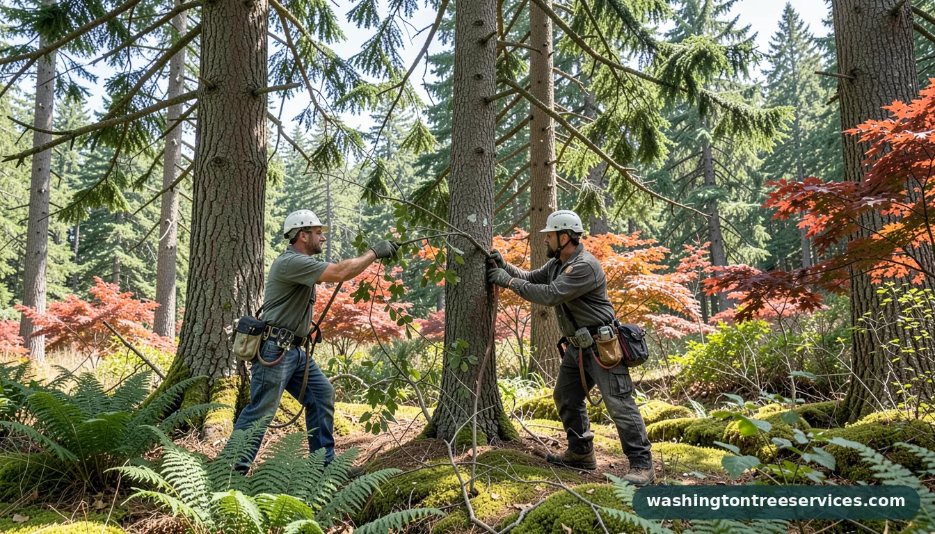 trim the tree - completed tree work by Washington Tree Services