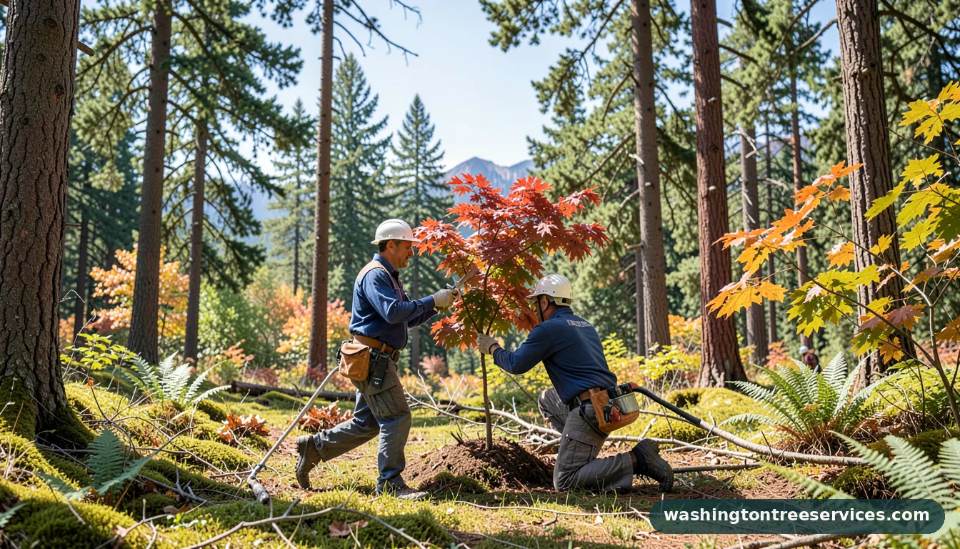 trimming a japanese maple - professional tree service in Washington