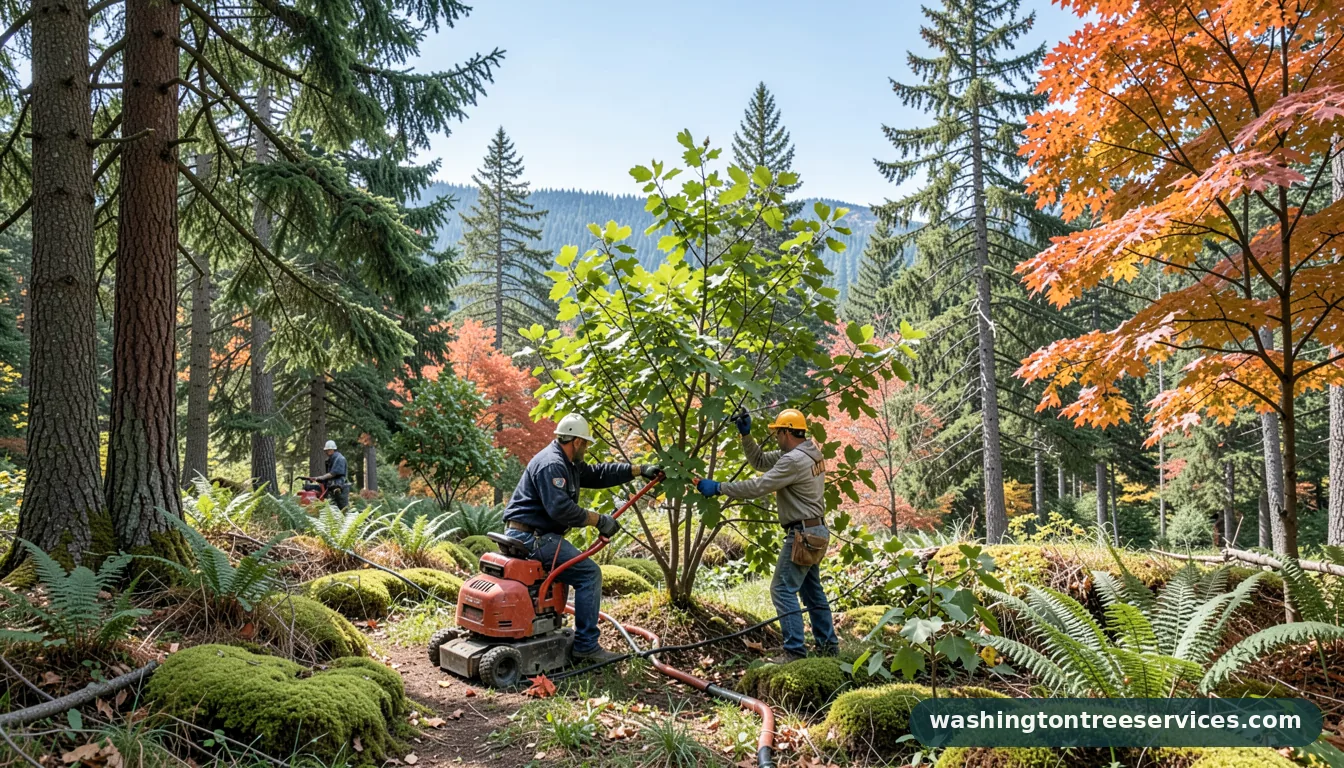 trimming crepe myrtle - professional tree service in Washington