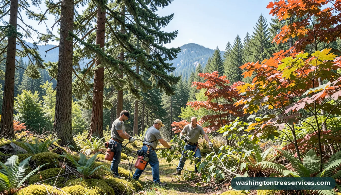 trimming dogwoods - professional tree service in Washington