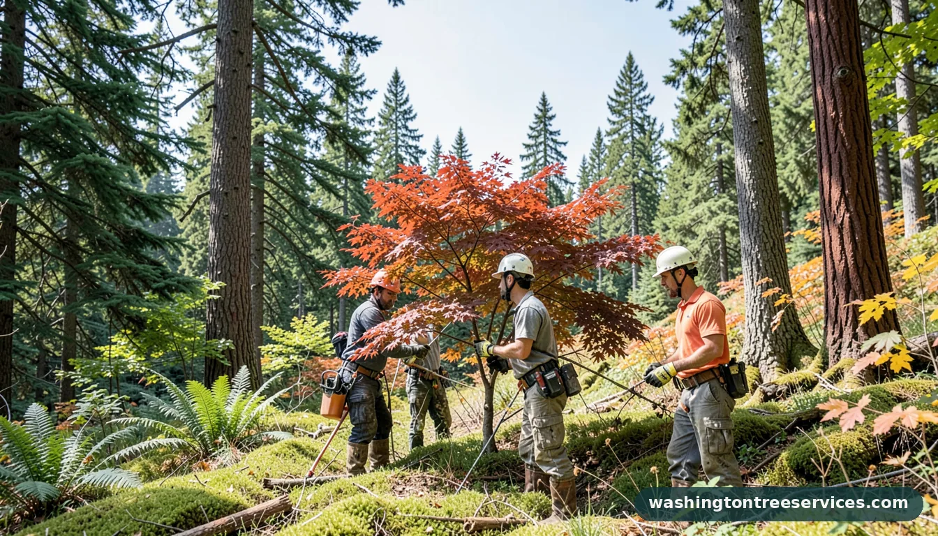 trimming japanese maple - professional tree service in Washington