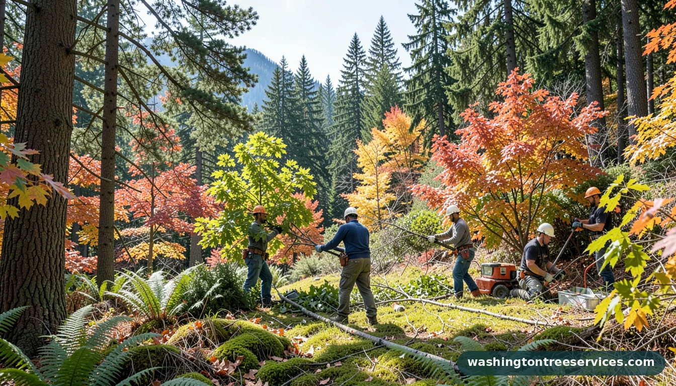 trimming maple trees in fall - professional tree service in Washington