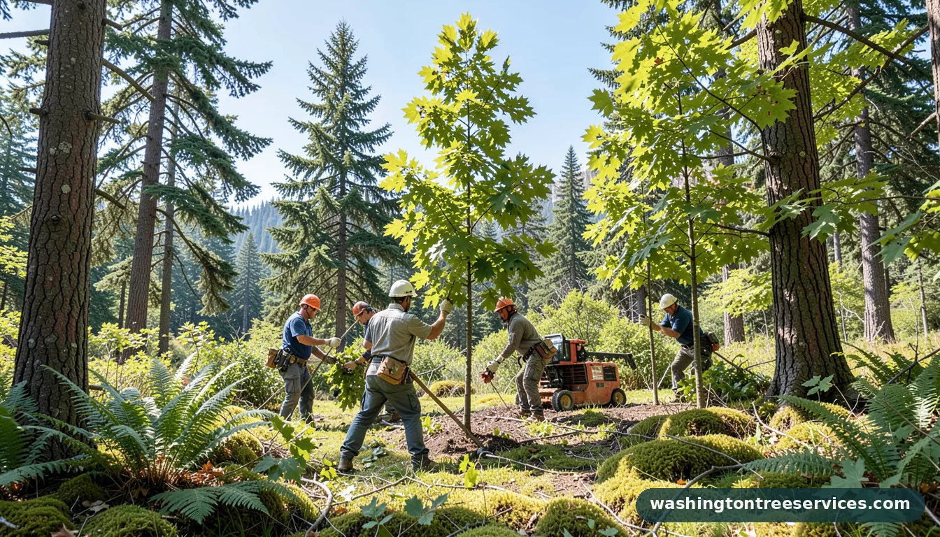 trimming maple trees - professional tree service in Washington
