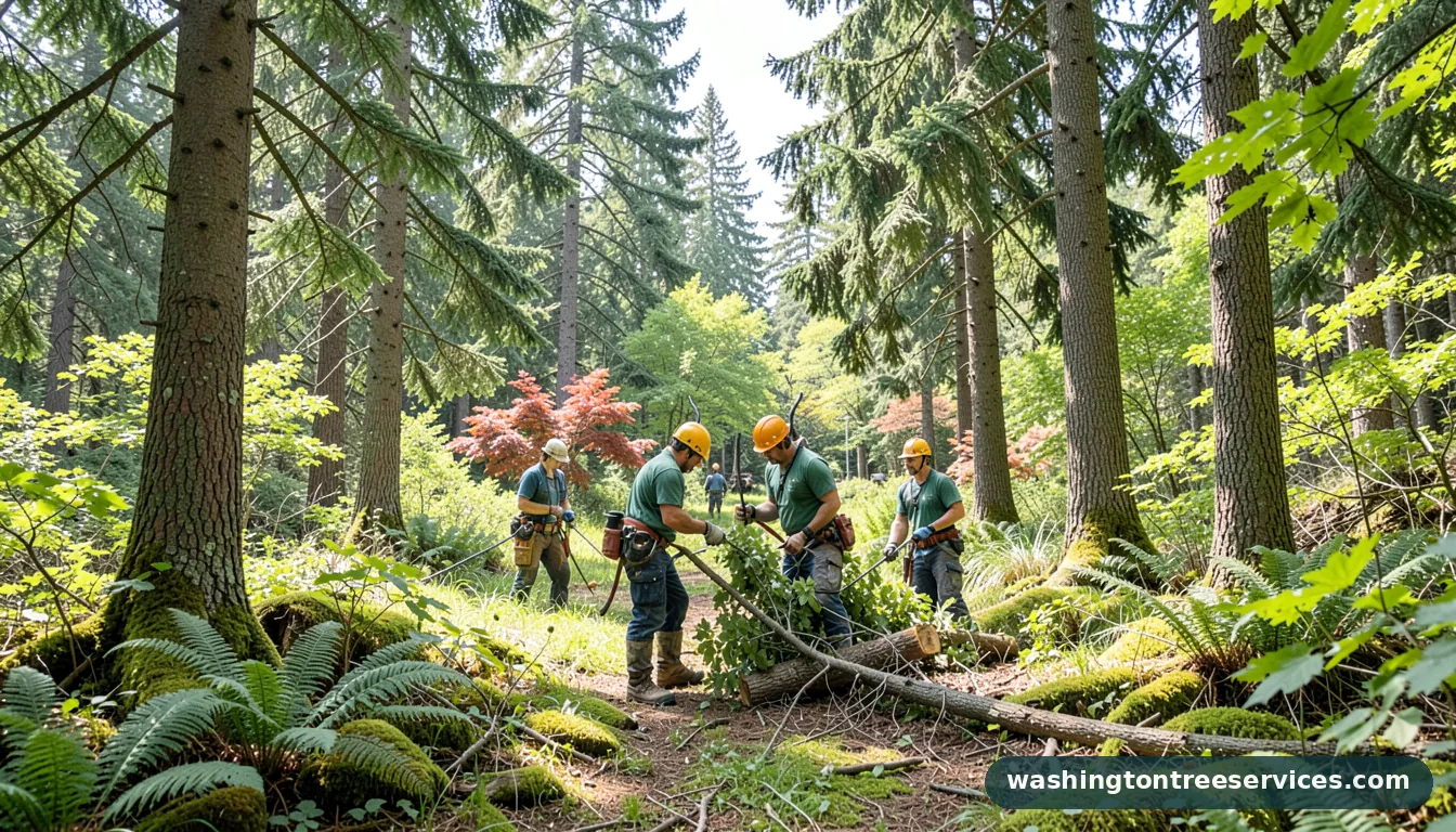 trimming trees - professional tree service in Washington