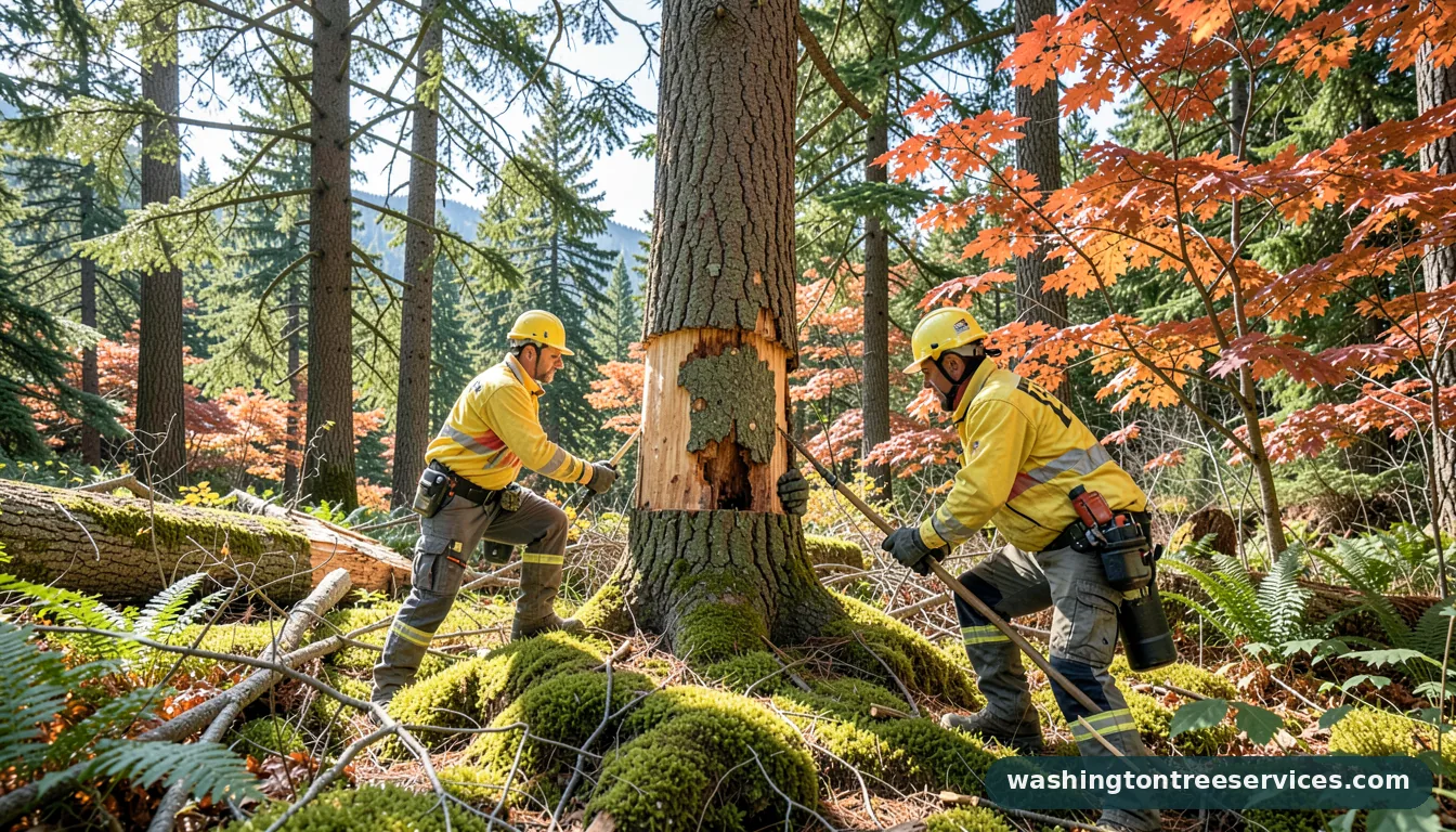trunk removal - certified arborists at work in Washington