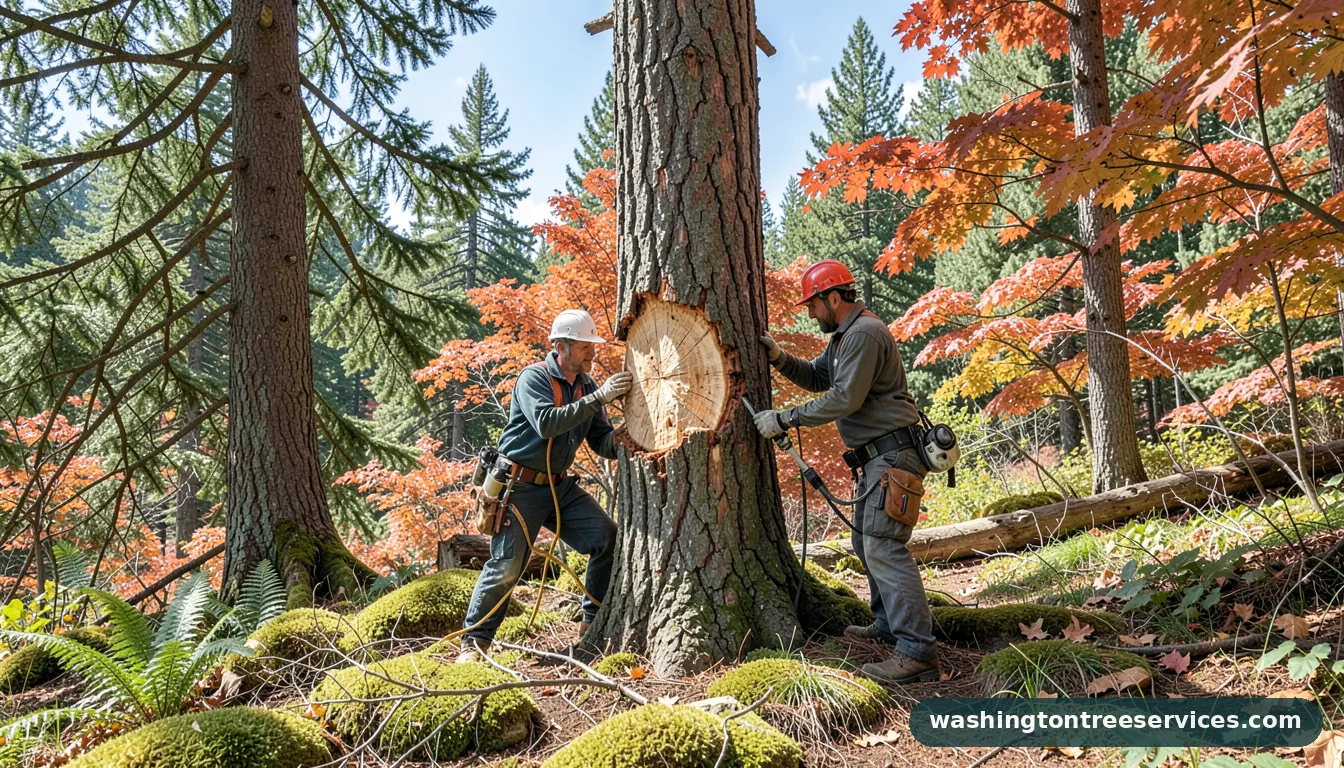 trunk removal - tree service equipment and crew in Washington