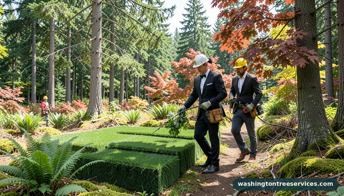 tuxedo turf and tree seattle - tree service equipment and crew in Washington
