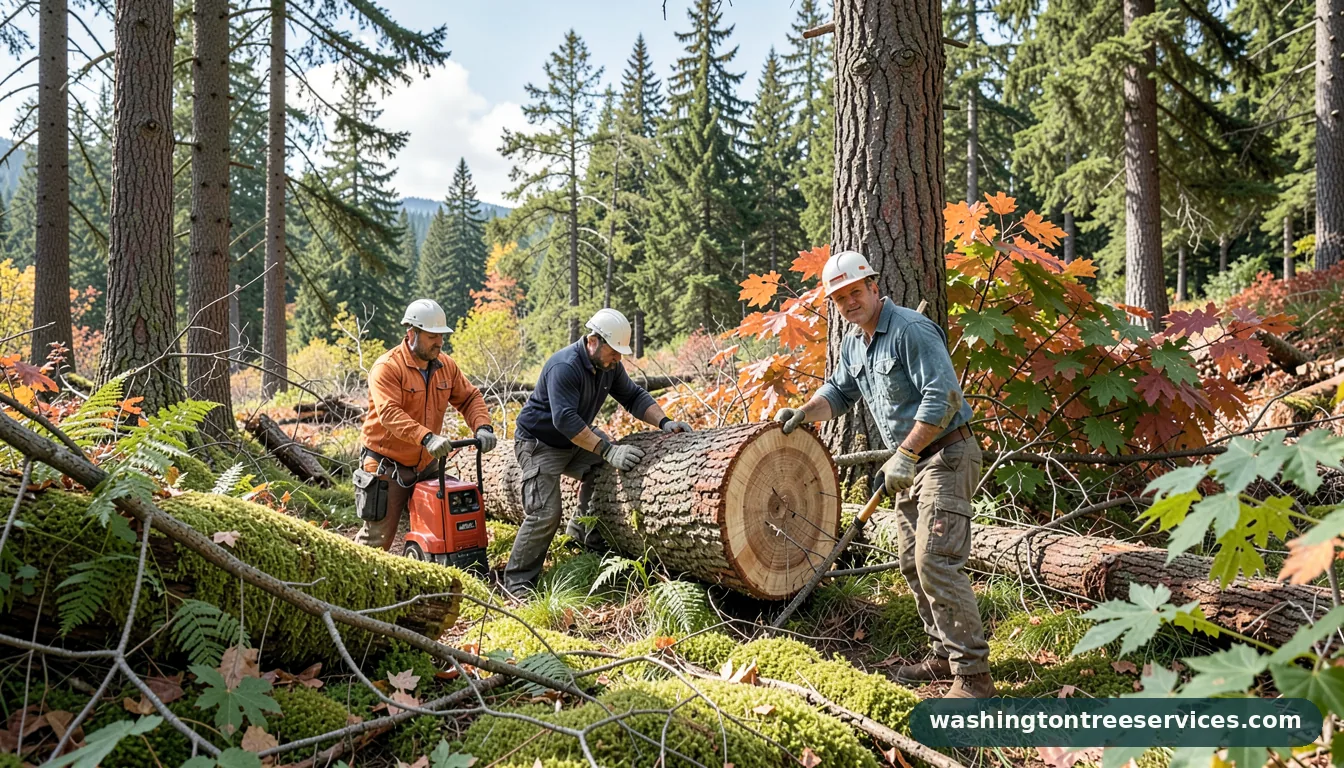 u cut trees seattle - tree service equipment and crew in Washington
