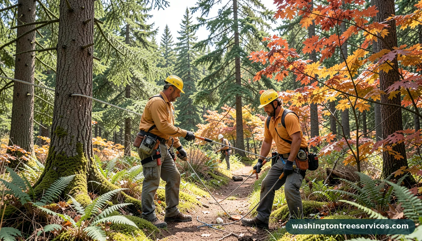 up and adam tree service - certified arborists at work in Washington