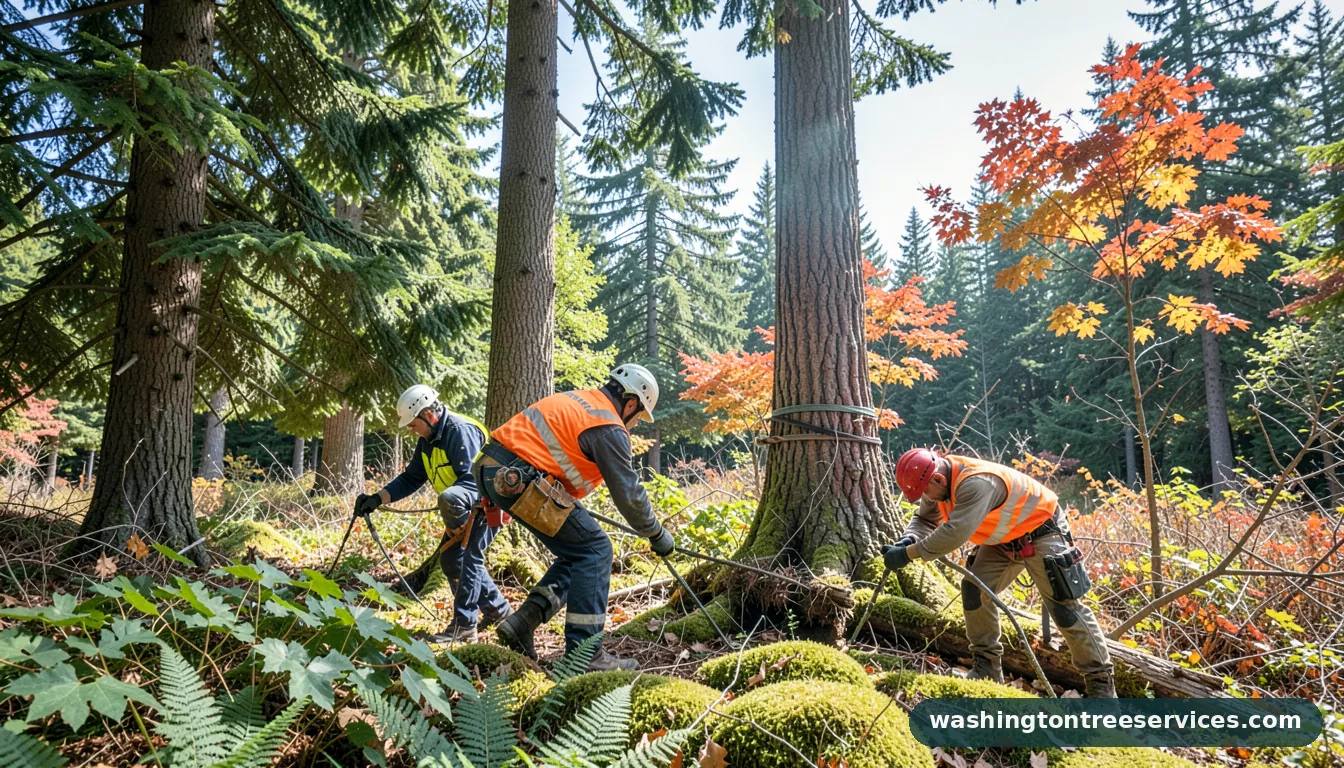 up and adam tree service - tree service equipment and crew in Washington
