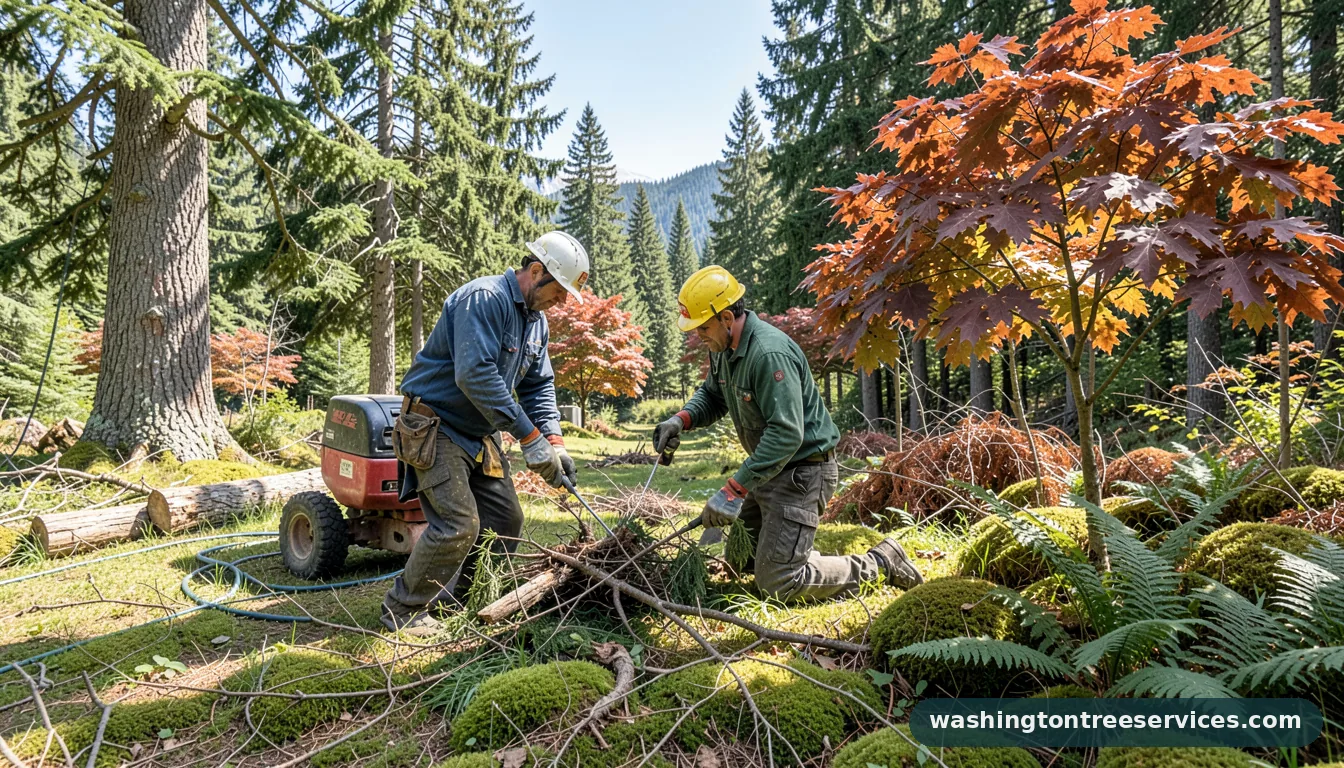 Completed utility arboriculture project by Washington Tree Services utility arboriculture - completed tree work by Washington Tree Services