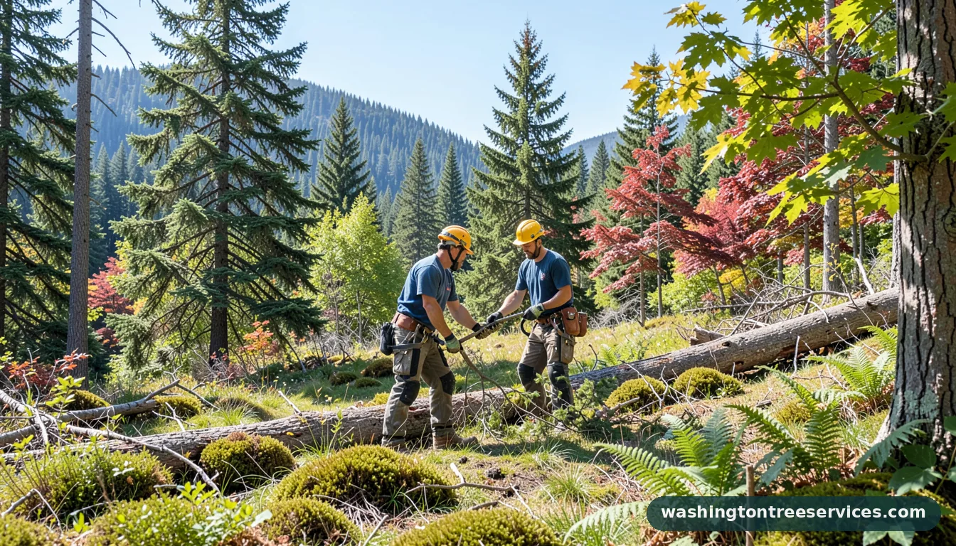 utility tree trimming - professional tree service in Washington