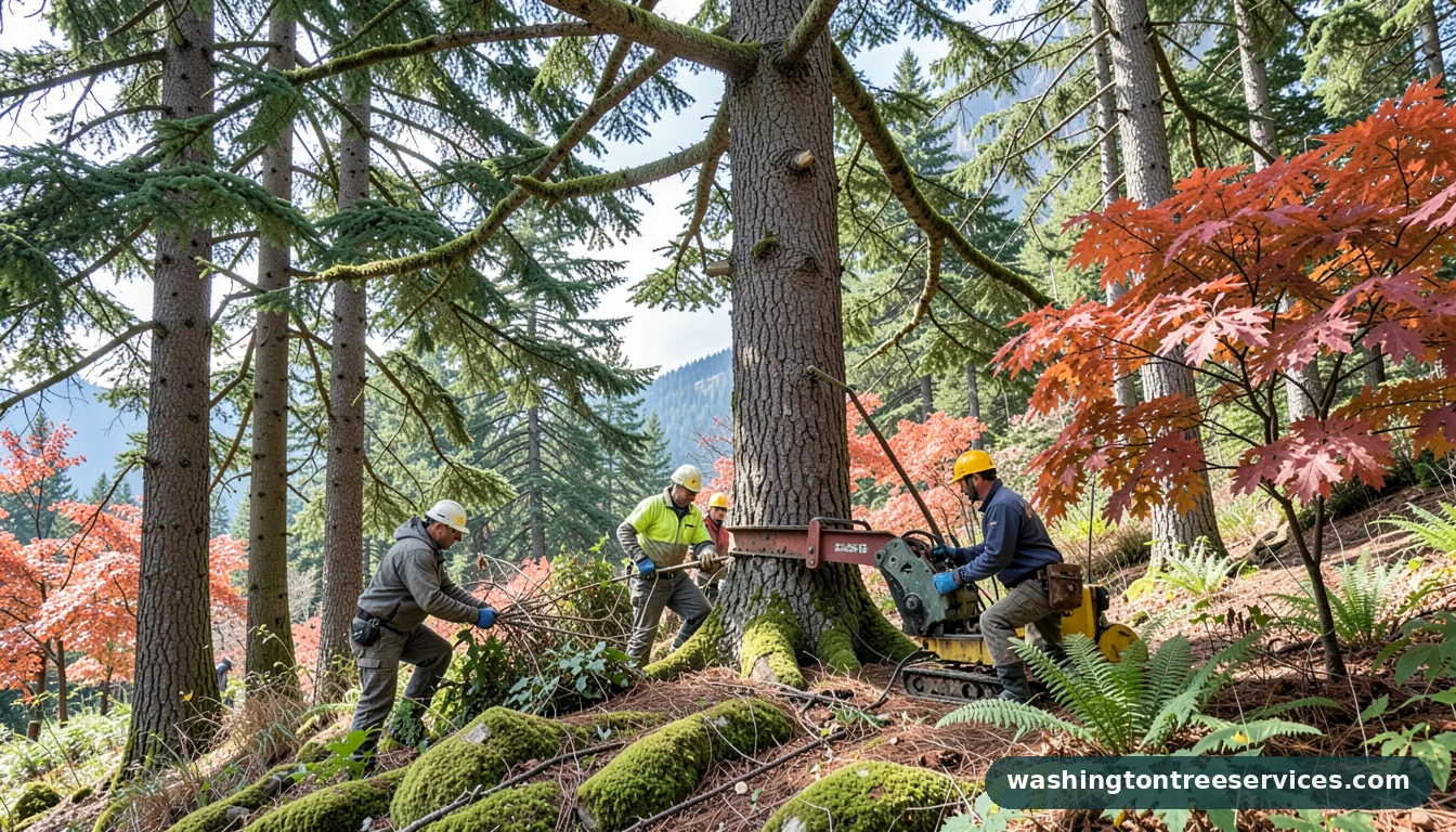 wa tree care - certified arborists at work in Washington