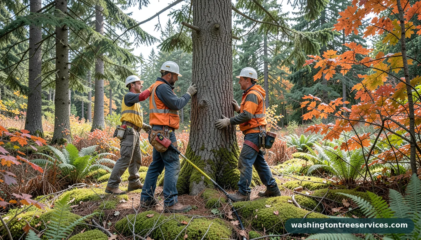 wa tree care - tree service equipment and crew in Washington
