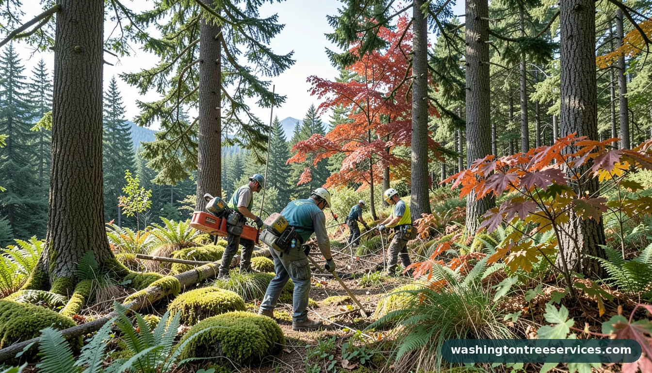 Completed washington tree care project by Washington Tree Services washington tree care - completed tree work by Washington Tree Services
