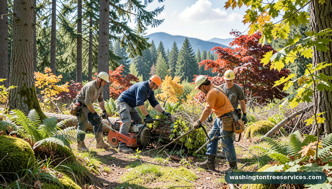 washington tree services - certified arborists at work in Washington