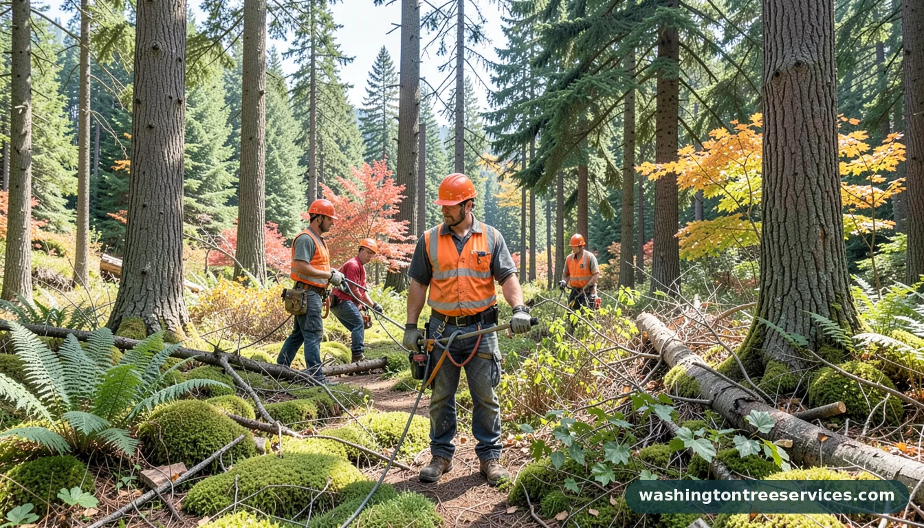 washington tree services - tree service equipment and crew in Washington