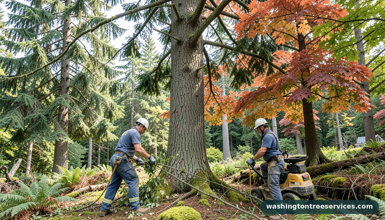 what is the average cost to trim a large tree - completed tree work by Washington Tree Services