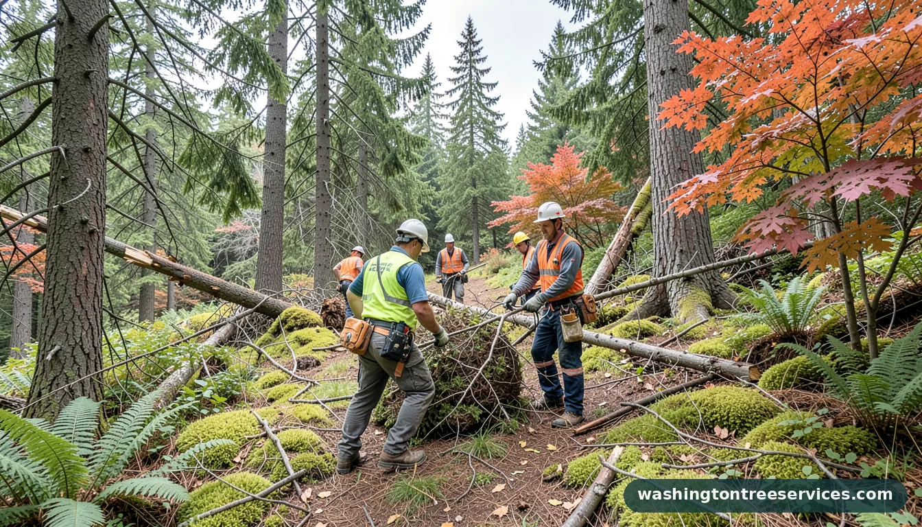 Professional equipment for what is tree maintenance in Washington what is tree maintenance - tree service equipment and crew in Washington
