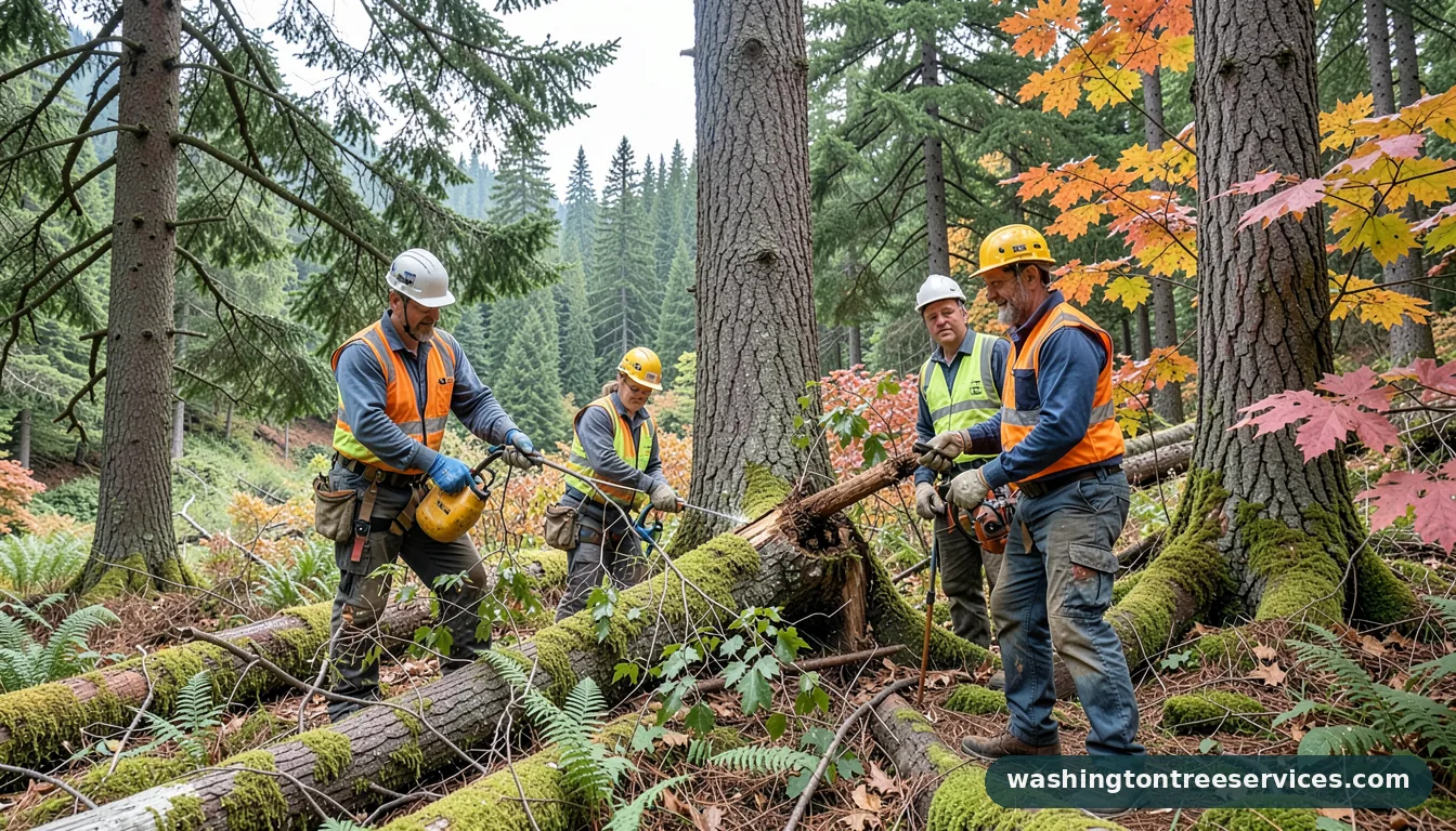 what is tree trimming - certified arborists at work in Washington