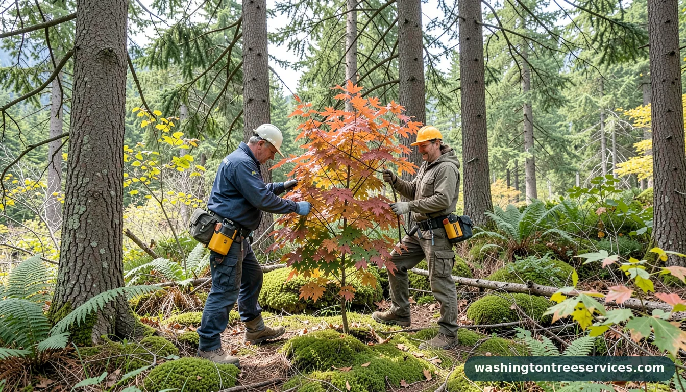 when and how to prune a japanese maple - tree service equipment and crew in Washington