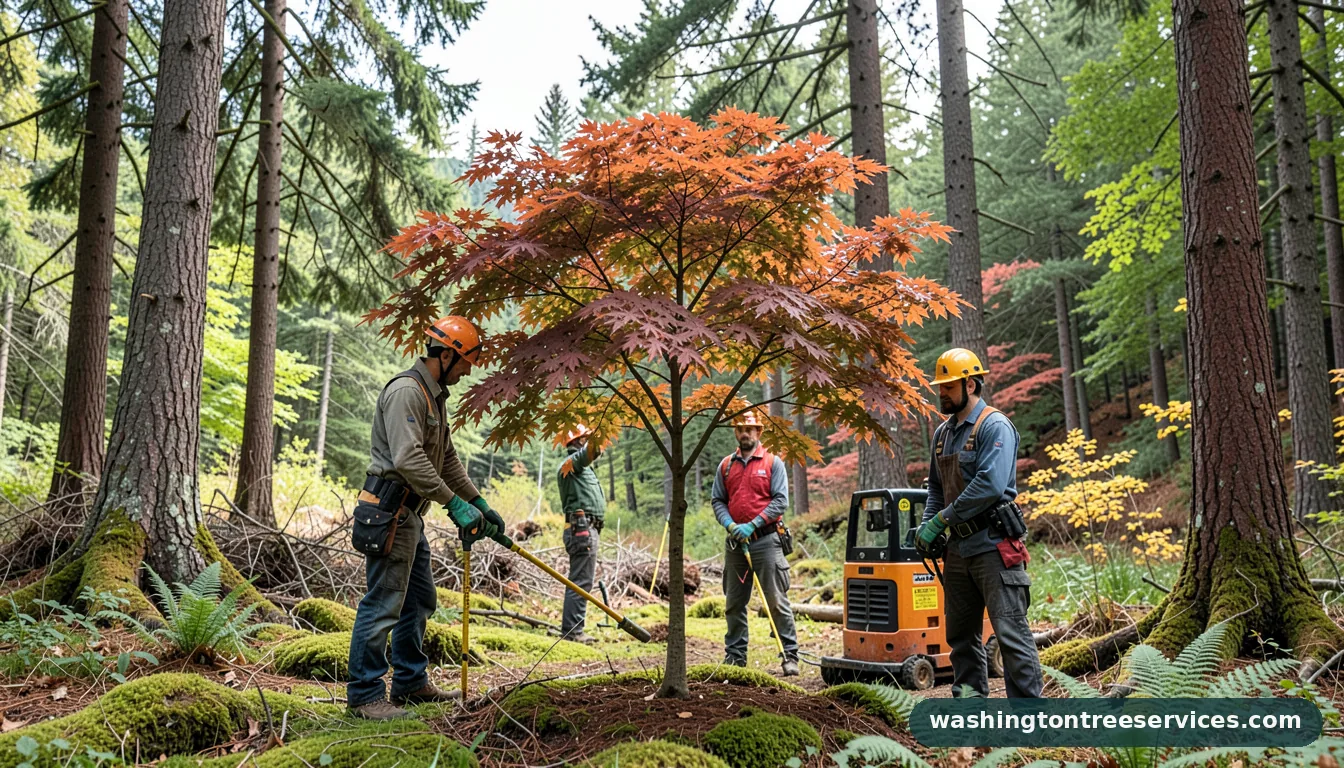 when and how to prune a japanese maple - completed tree work by Washington Tree Services