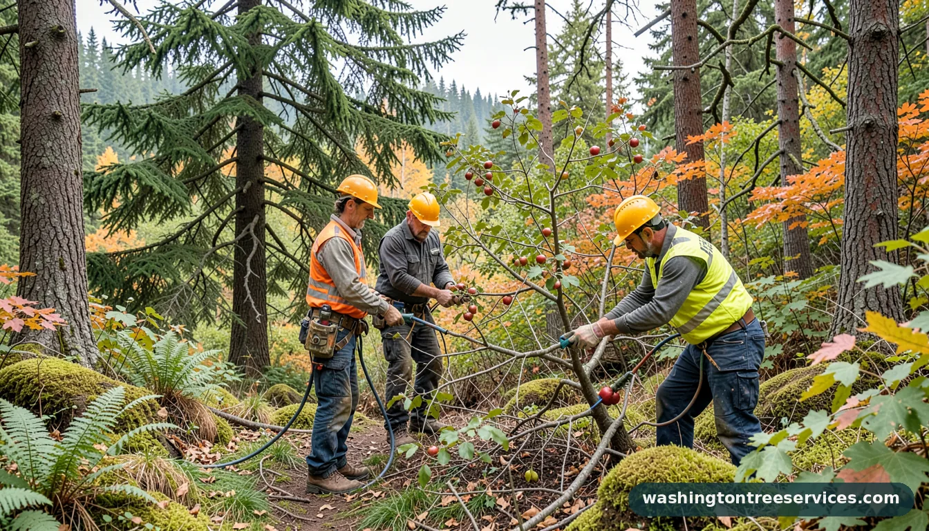 when do you prune apple trees - certified arborists at work in Washington