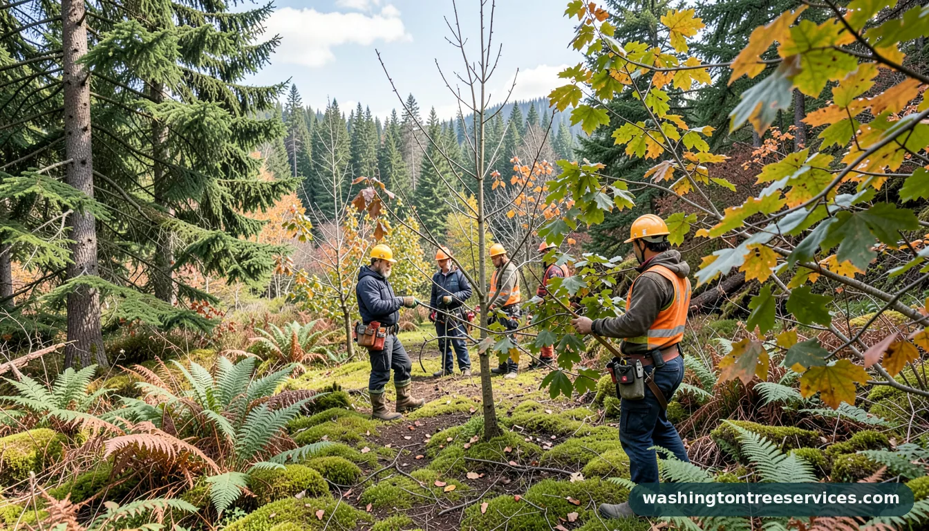 when do you prune apple trees - tree service equipment and crew in Washington