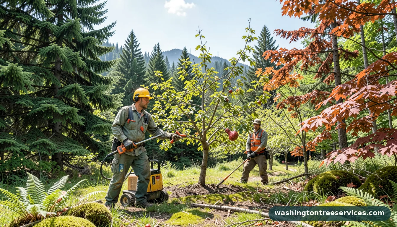 when is a good time to prune apple trees - completed tree work by Washington Tree Services