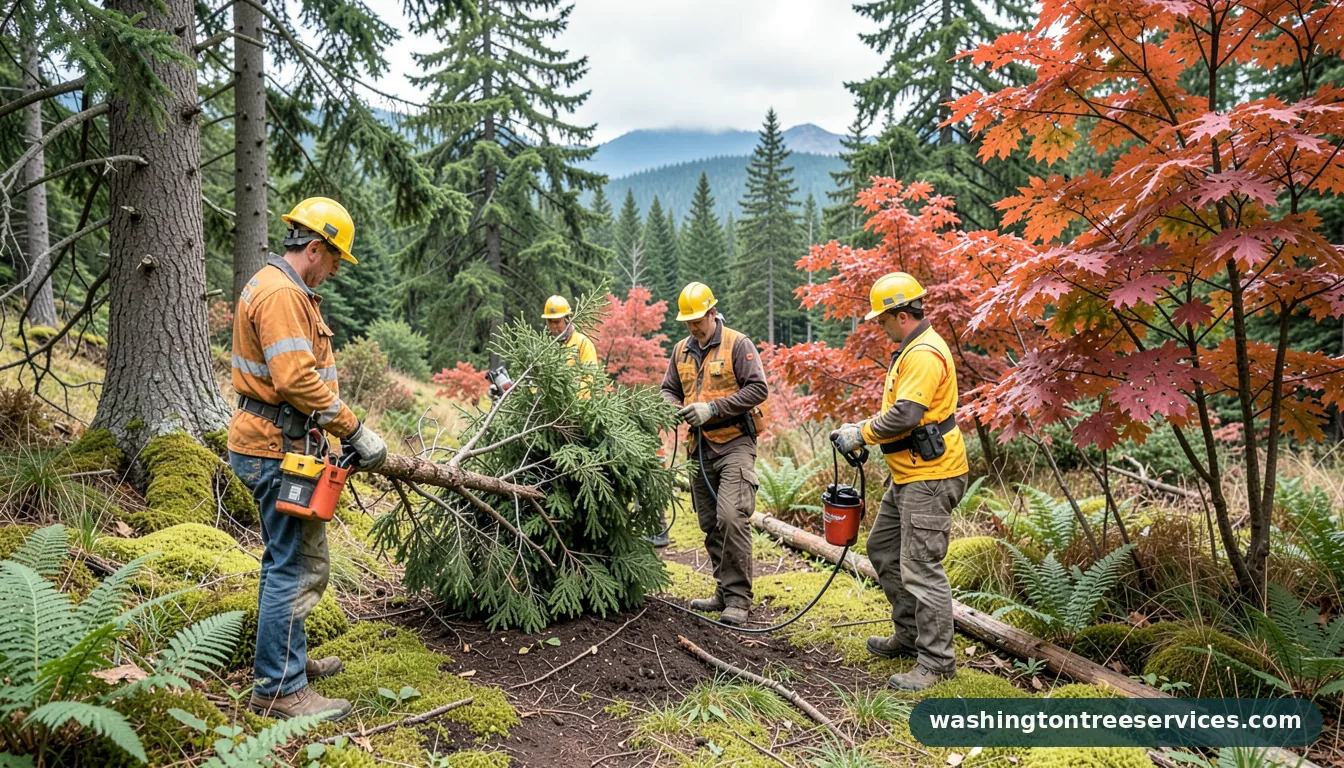 when is the best time to move a tree - certified arborists at work in Washington