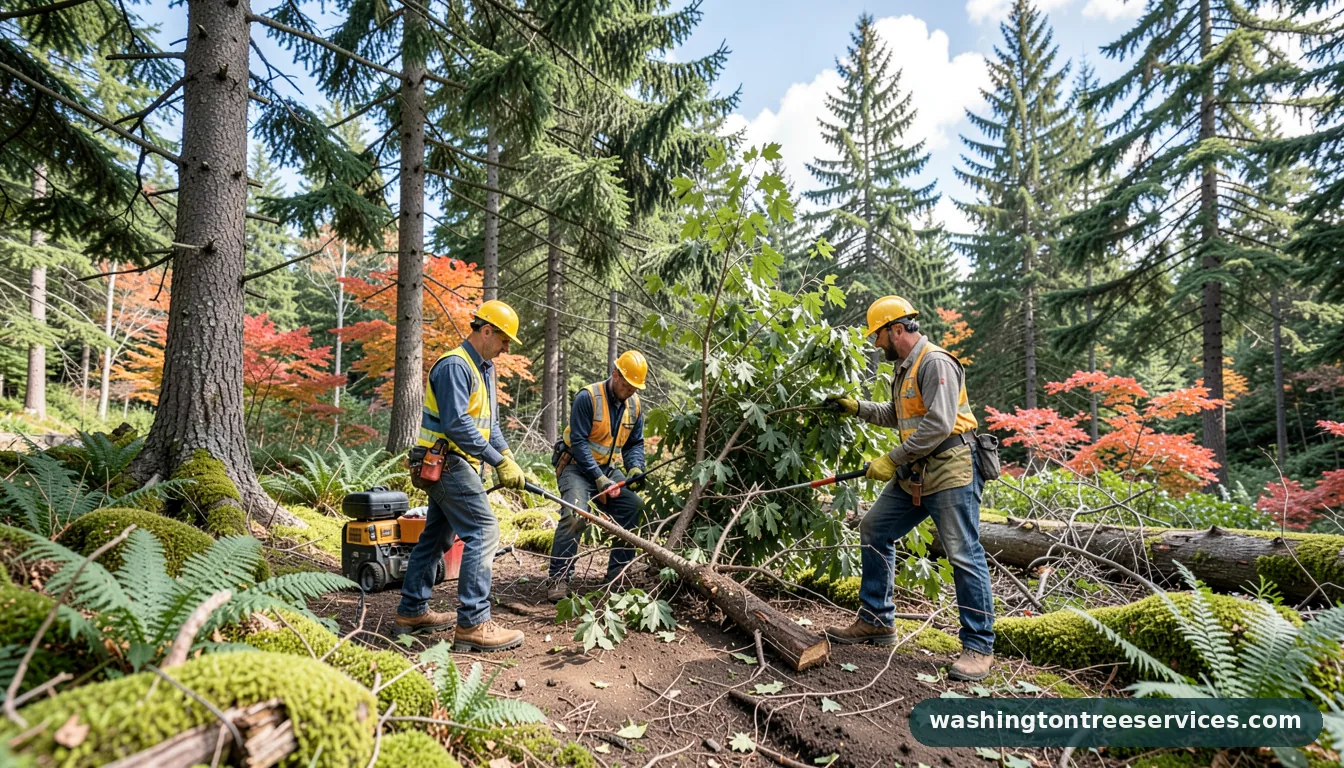 when is the best time to move a tree - tree service equipment and crew in Washington