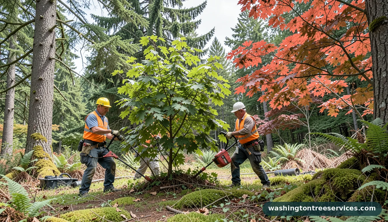 when is the best time to move a tree - completed tree work by Washington Tree Services
