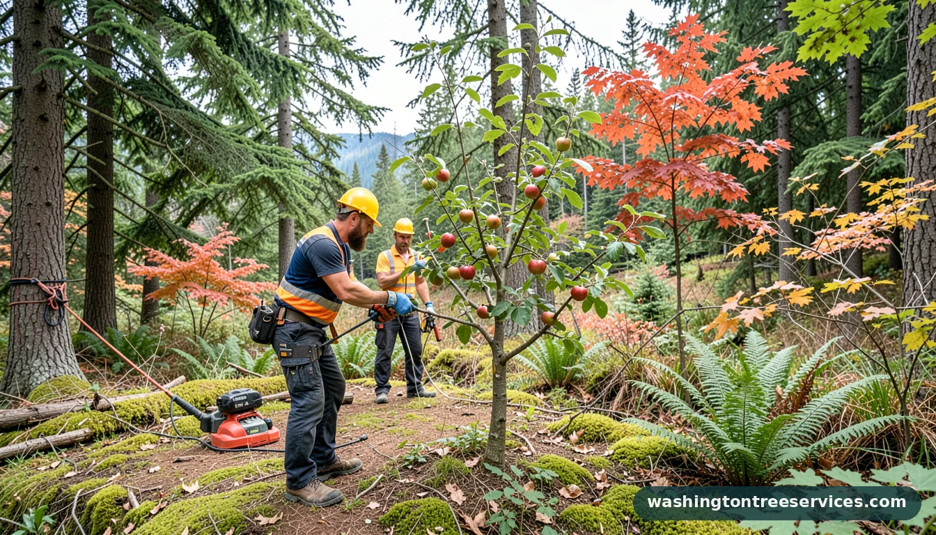 when is the best time to prune an apple tree - tree service equipment and crew in Washington