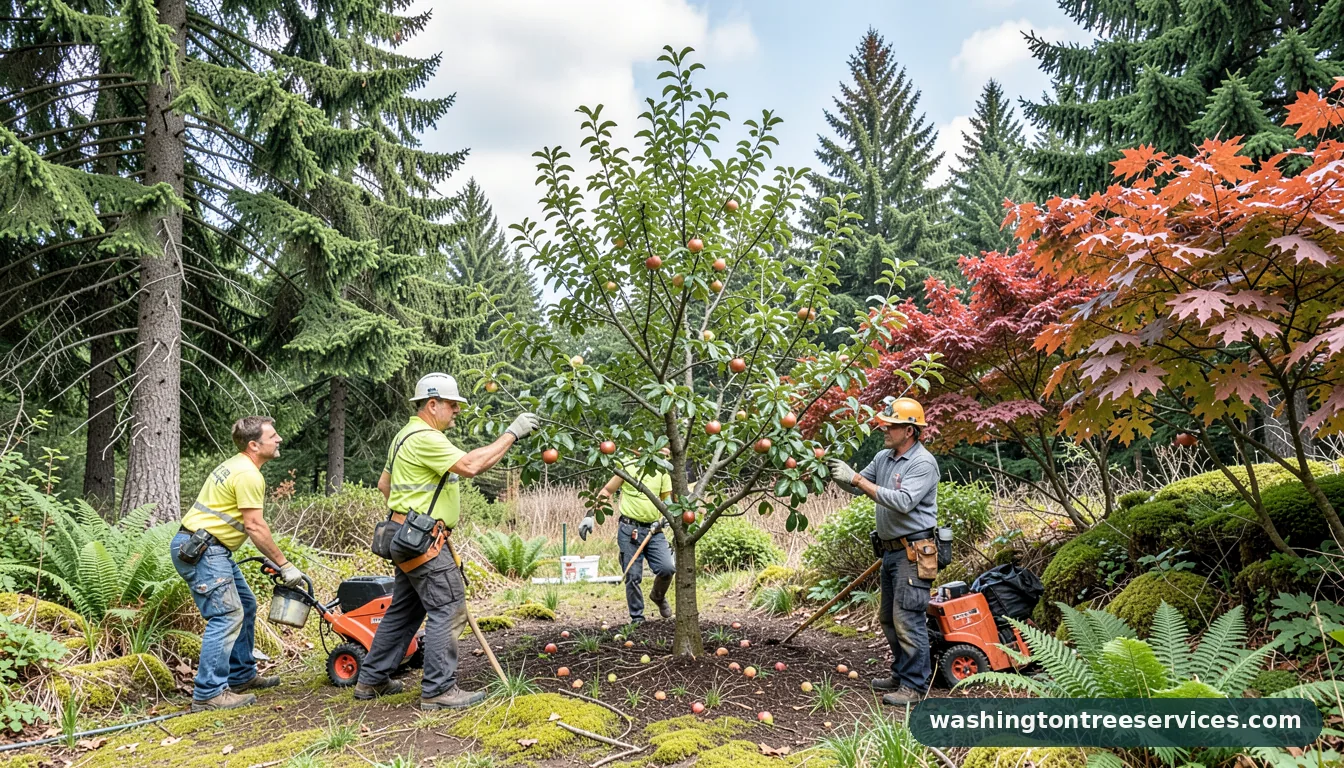 when is the best time to prune an apple tree - completed tree work by Washington Tree Services