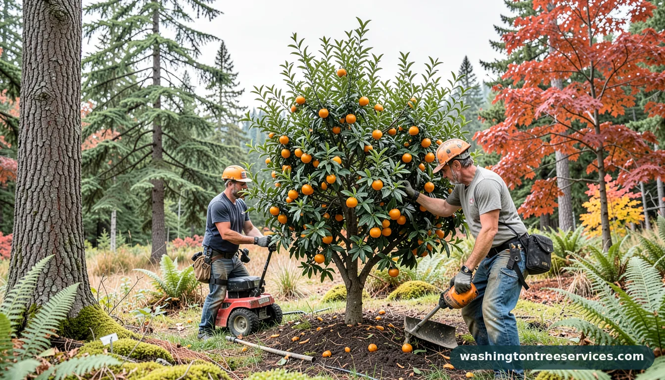 Completed when is the best time to prune an orange tree project by Washington Tree Services when is the best time to prune an orange tree - completed tree work by Washington Tree Services