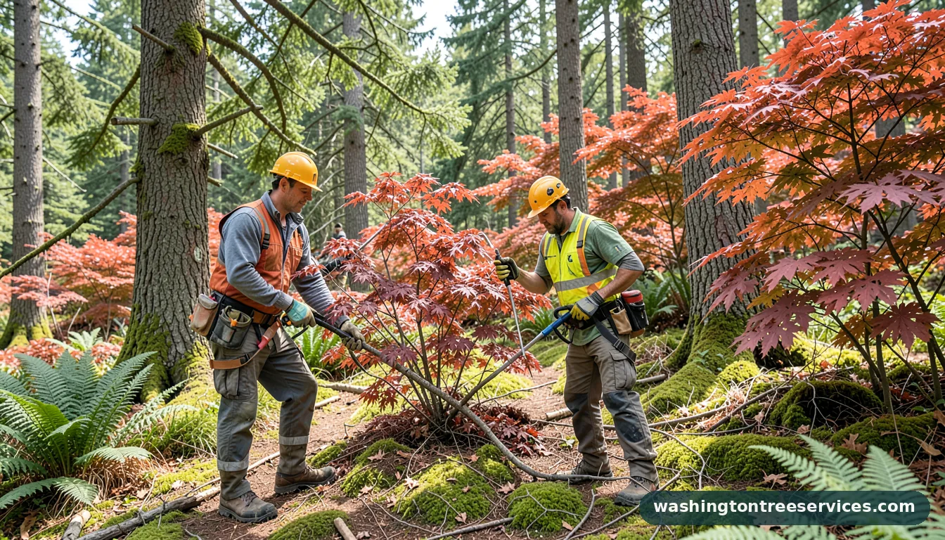 Certified arborists handling when is the best time to prune japanese maples in Washington when is the best time to prune japanese maples - certified arborists at work in Washington