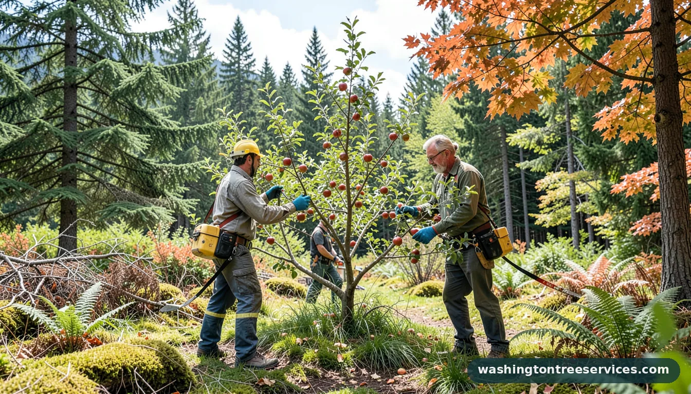 Completed when is the best time to trim apple trees project by Washington Tree Services when is the best time to trim apple trees - completed tree work by Washington Tree Services
