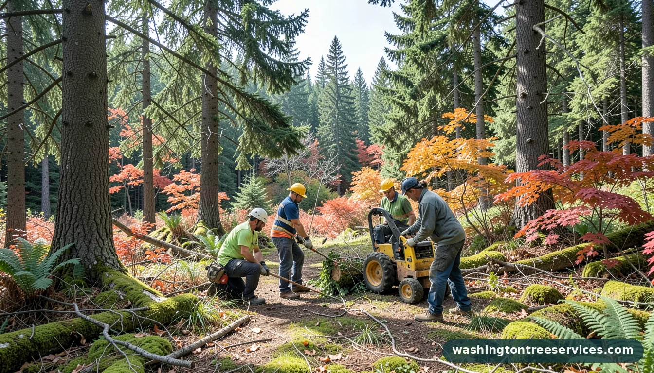 Professional equipment for when is the best time to trim trees in Washington when is the best time to trim trees - tree service equipment and crew in Washington