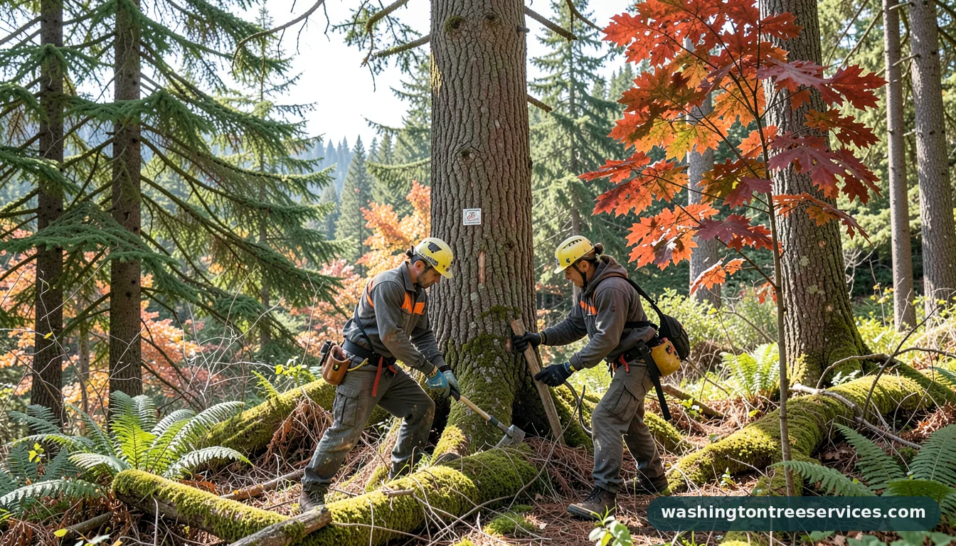 Certified arborists handling when is the right time to trim trees in Washington when is the right time to trim trees - certified arborists at work in Washington