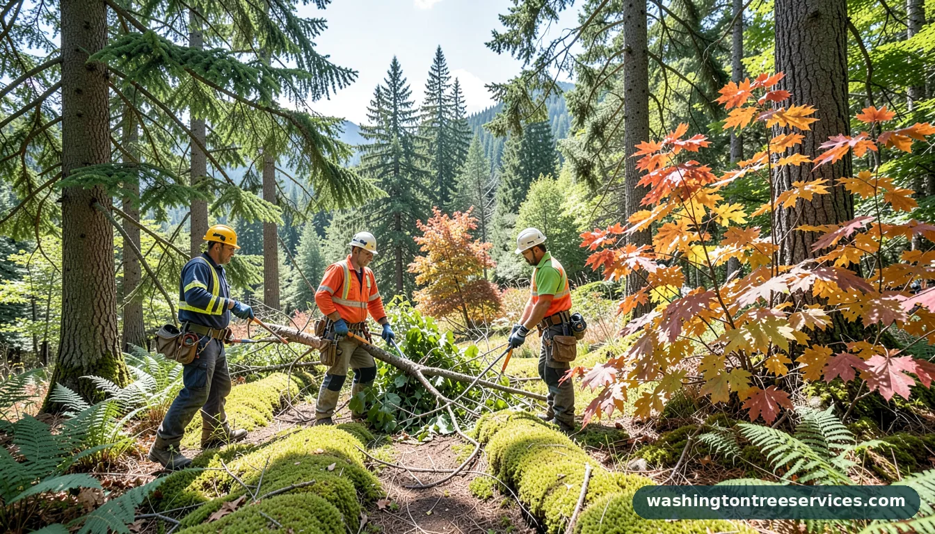 Professional equipment for when is the right time to trim trees in Washington when is the right time to trim trees - tree service equipment and crew in Washington