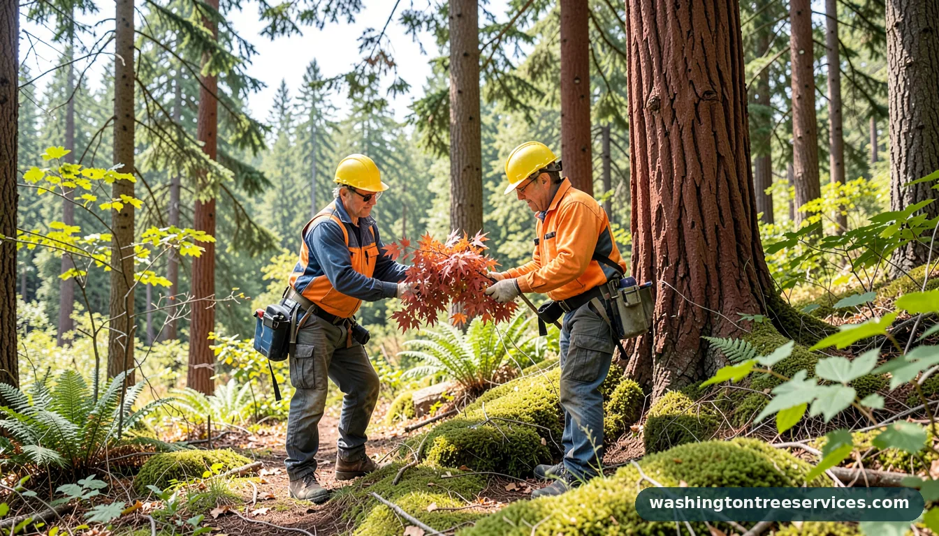 when prune japanese maple - tree service equipment and crew in Washington