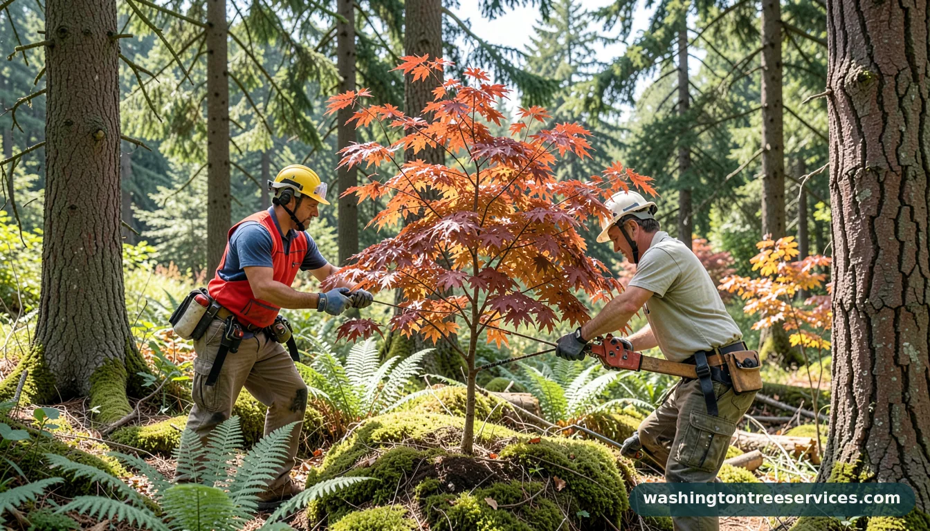 when prune japanese maple - completed tree work by Washington Tree Services