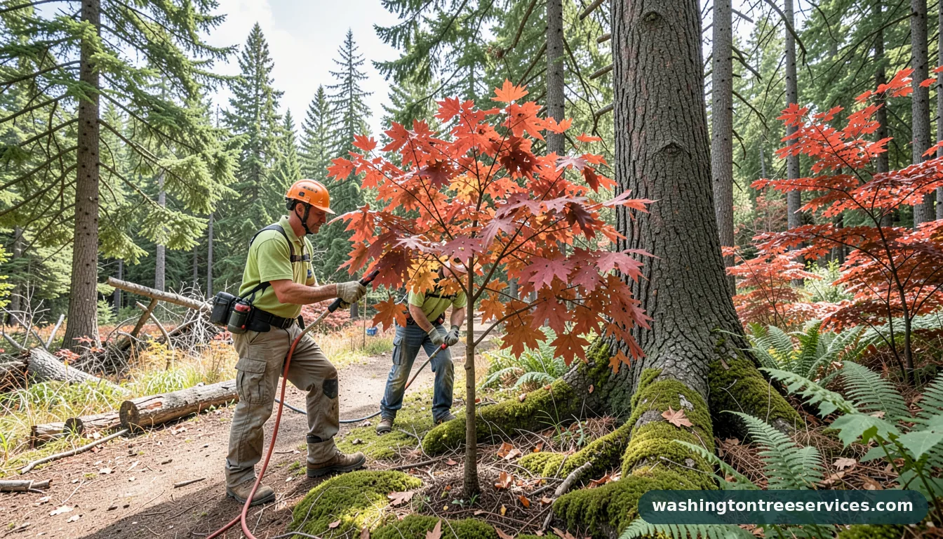when's the best time to prune a maple tree - certified arborists at work in Washington