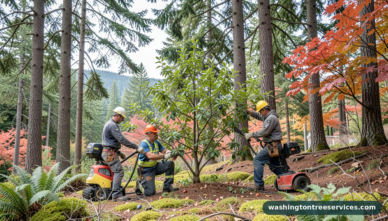 when's the best time to prune a plum tree - completed tree work by Washington Tree Services