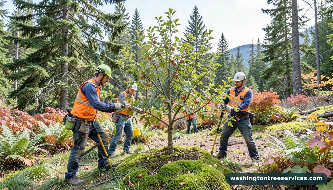 when should you prune an apple tree - tree service equipment and crew in Washington